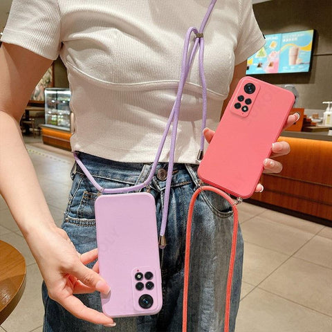 Liquid Silicone Lanyard Case For Xiaomi X3 F3 M3 M4 Pro 5G Mi 10T 11T-PA00320-Veeddydropshipping
