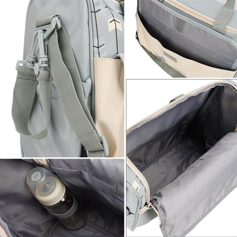 10 Pcs Large-capacity Cute Portable Gray Rabbits Stylish Mommy Bag-TB00218-Veeddydropshipping