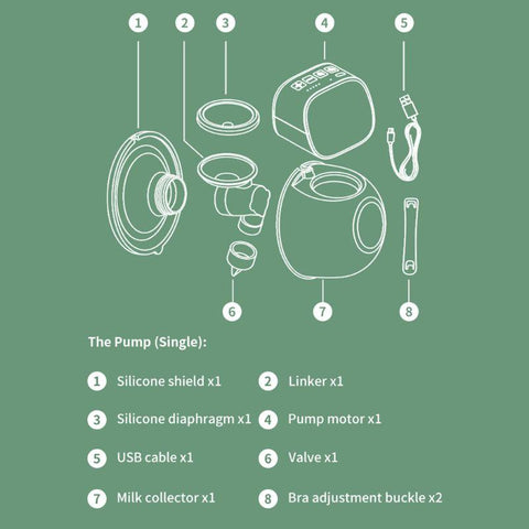 Electric Breast Pump USB Chargable Wearable Automatic Baby-TB00634-Veeddydropshipping