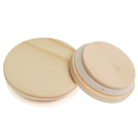 Reusable Wide Mouth Cover Wood Lids-HA00961-Veeddydropshipping