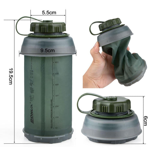 Foldable Water Bottle Folding Soft Flask Folding Sport Bag-HA01284-Veeddydropshipping