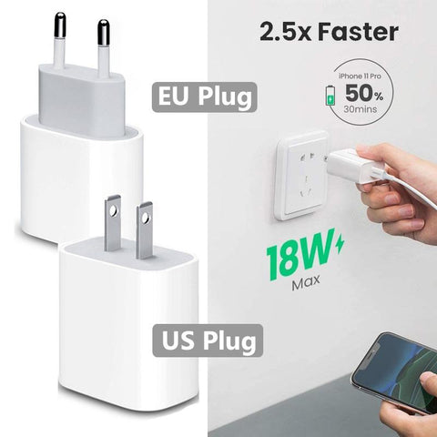 For Apple PD 20W USB C Chargers Type C Fast Charge Adapter-PA00353-Veeddydropshipping