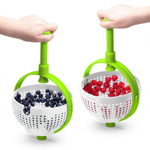 Collapsible Salad Spinner Vegetable Fruit Drainer-HA01341-Veeddydropshipping