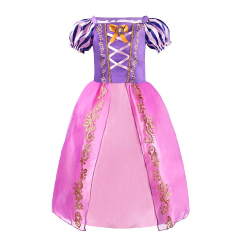 Children Girl Rapunzel Dress Kids Tangled Disguise Carnival Girl Princess-TB00856-Veeddydropshipping