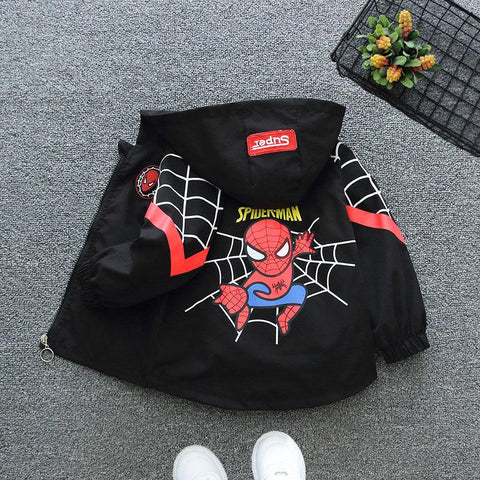 Spiderman Cardigan Jackets Girls Boys 2023 Spring Autumn Long Sleeve-TB01190-Veeddydropshipping