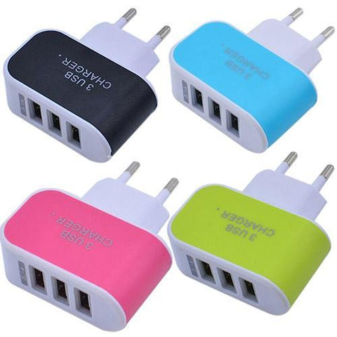 News Arrival 3.1A Triple USB Port Home Travel AC Charger Adapter -CE00130-Veeddydropshipping