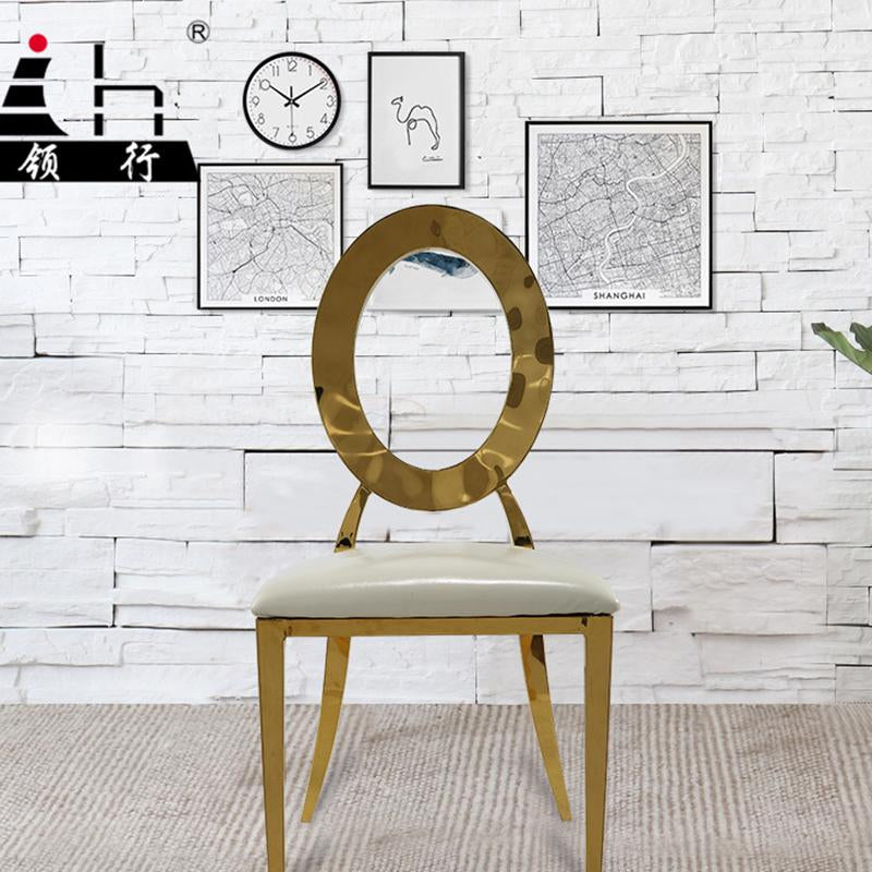 Metal gold Chair Wedding Chair With a Hole-HA01662-Veeddydropshipping