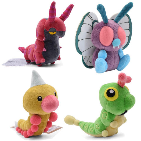 15cm Pokemon Butterfree Caterpie Scolipede Weedle Plush-TB01556-Veeddydropshipping