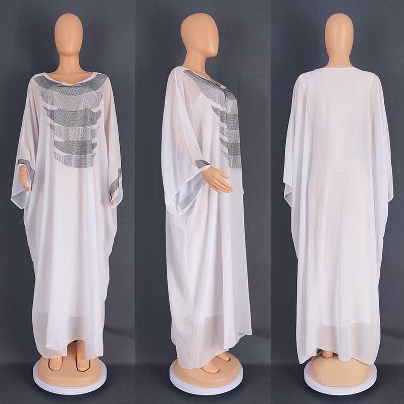 African Long Sleeve Plus Size Long Maxi Dress-Veeddydropshipping