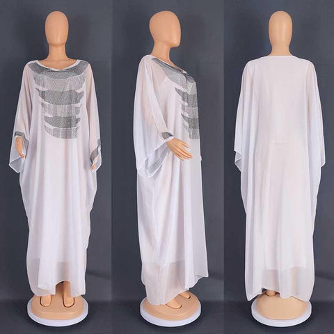 African Long Sleeve Plus Size Long Maxi Dress-Veeddydropshipping