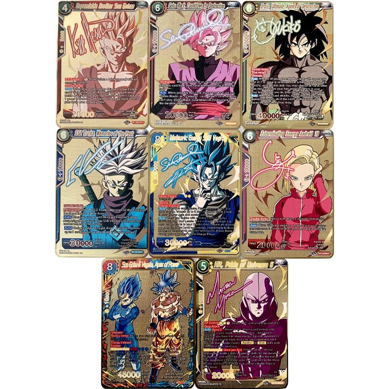 New Dragon Ball  Gold Card  Anime Super Saiyan Series Signature Metal Card-TB01604-Veeddydropshipping