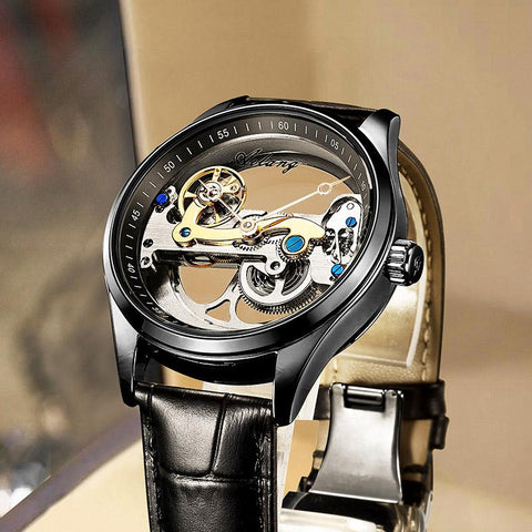 Skeleton Mechanical Watch Brand Luxury Steampunk-JW00625-Veeddydropshipping