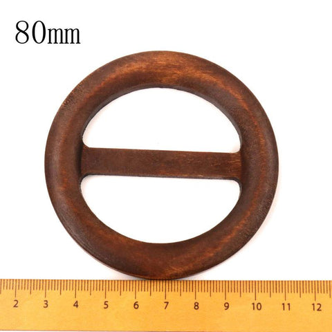 Round Shape Garniture Handmade Wooden Crafts Belt-HA00103-Veeddydropshipping