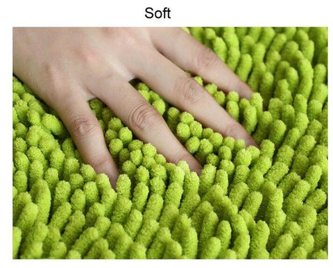 Chenille Bath Mat Bathroom Rug Carpet-HA00472-Veeddydropshipping