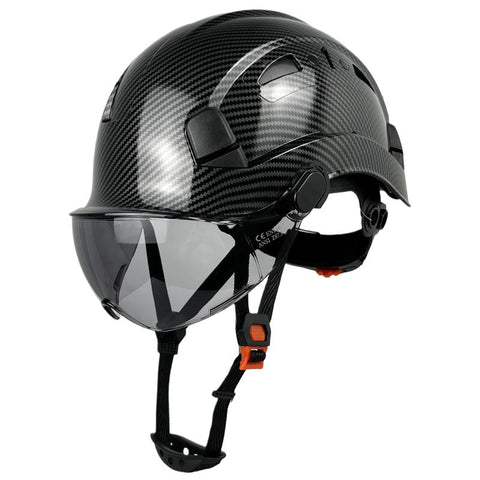 Carbon Fiber Pattern Safety Helmet With   Hard Hats-CO00673-Veeddydropshipping
