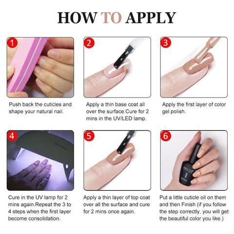 Semi Permanent UV  Varnish Gel Nail Polish For Nails Art -BH01005-Veeddydropshipping