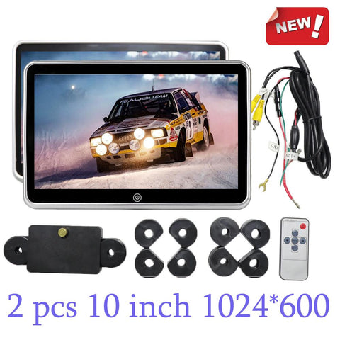 10.1 Inch Car Headrest Monitor Video AV Input 1024*600 Ultra-thin LCD Display-AM00670-Veeddydropshipping