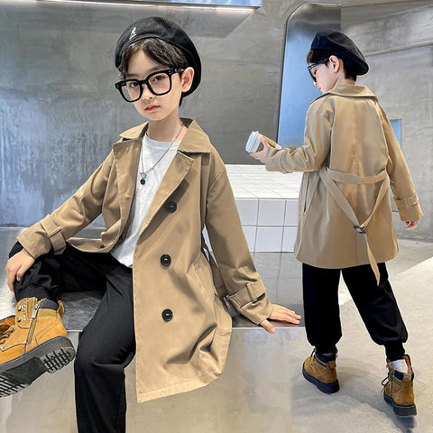Boys Long Jacket Outewerar Kids Spring Coats-Veeddydropshipping