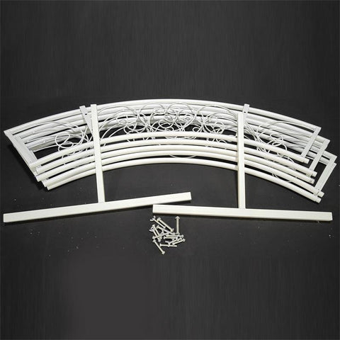 Double Tube Wedding Background Round Metal Arch-HA01729-Veeddydropshipping