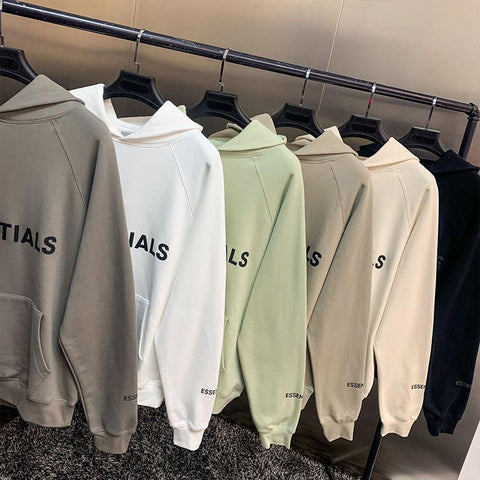 ESSENTIALS Hoodies Men Sweatshirts Reflective Letter Printing Fleece-TB01316-Veeddydropshipping
