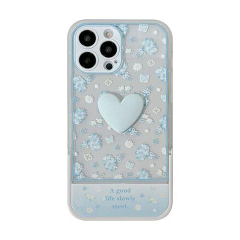 Girls Cute 3D Love Heart Kickstand Phone Case For iPhone 11 13 12 Pro Max XR 8 7-PA00121-Veeddydropshipping