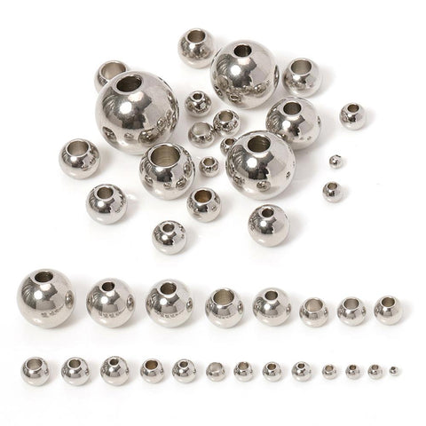 Stainless Steel Spacer Beads Charm Loose Bead DIY Bracelets Necklace-JW01561-Veeddydropshipping