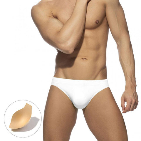 Solid Swimsuit Men 2023 Low Waist Bathing Suit Fashion Men&#39;s Swimwear Briefs -OS00076-Veeddydropshipping