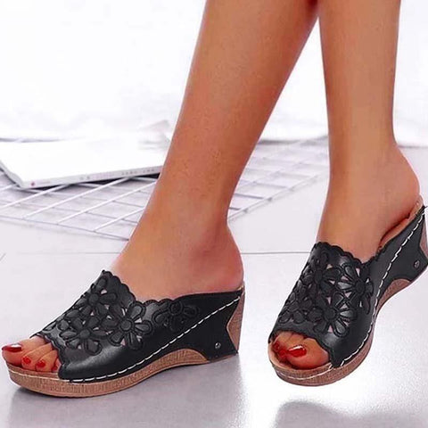 Open Toe Women Shoe Comfortable Fish Mouth Sandals Women-BS00859-Veeddydropshipping