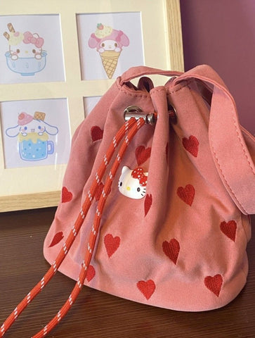 Portable Shoulder Crossbody Bucket Bag Mini Tote Bag-TB00073-Veeddydropshipping