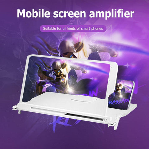 12-inch Cell Phone Screen Magnifier Pull-out HD Portable Bracket Amplifying Stand-PA00733-Veeddydropshipping