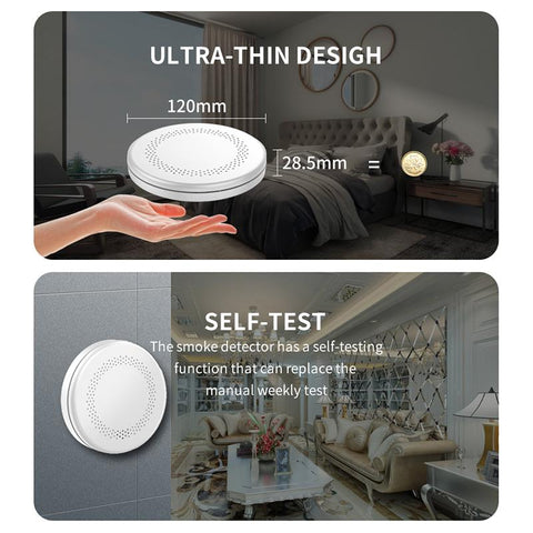 Safety Smoke Detector Sensor  Alarm   Device-CO00642-Veeddydropshipping
