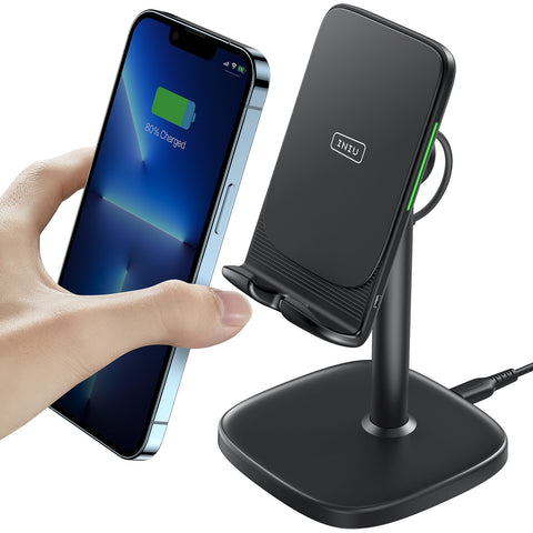 INIU 15W Wireless Charger Phone Stand Adjustable Phone Desk Holder-PA01064-Veeddydropshipping