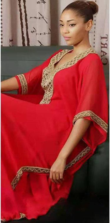 Turkey Muslim Chiffon Maxi Dress-Veeddydropshipping