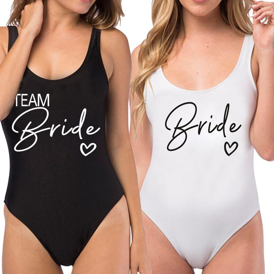 Bride Swimsuit Women 2023 New Team Bride One-Piece Swimwear -OS00260-Veeddydropshipping
