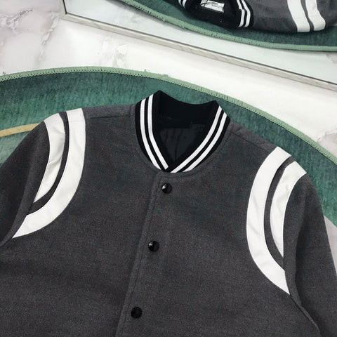 casual sports fashion stand-up collar wool double-sided-MF01067-Veeddydropshipping