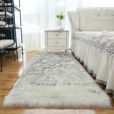 Faux Fur Area Rugs Artificial Sheepskin Fur Carpet-HA00479-Veeddydropshipping