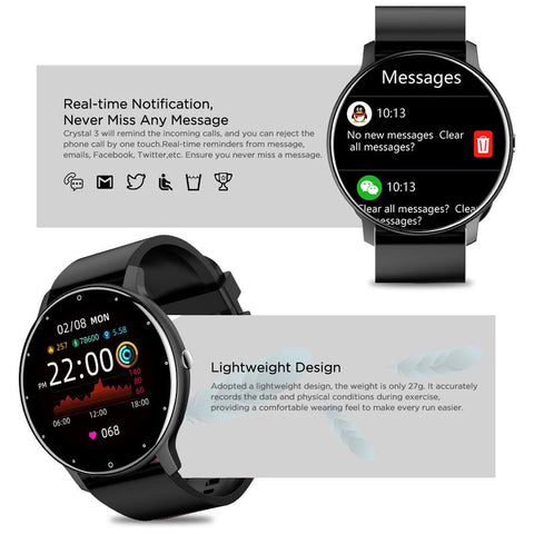 Smartwatch Heart Rate Monitor Waterproof Watches For IOS Android-JW00963-Veeddydropshipping
