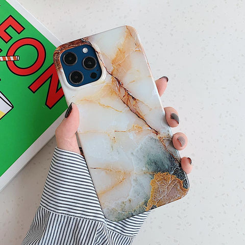LOVECOM Classic Vintage Marble Phone Case For iPhone 13 Pro Max-PA00187-Veeddydropshipping