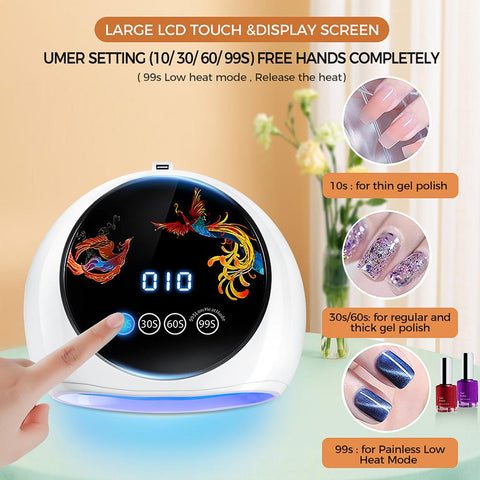 Nail Lamp With for Home Salon Smart Led Nail Dryer -BH01075-Veeddydropshipping