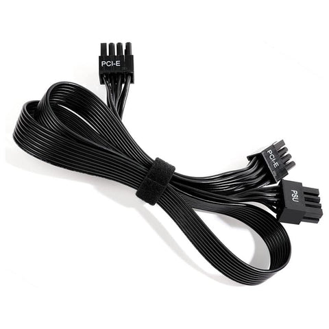 PSU VGA Male to Dual PCIe 8 (6+2) Pin Male PCIE GPU Power Cable-CE01416-Veeddydropshipping