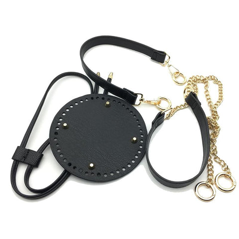 Accessories With Bags Strap Bottom Drawstring Bunches Leather-BS00733-Veeddydropshipping