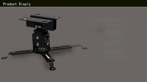 Black Color Projector Ceiling Mount Adjustable 43 To 65cm Roof Bracket -CE00857-Veeddydropshipping