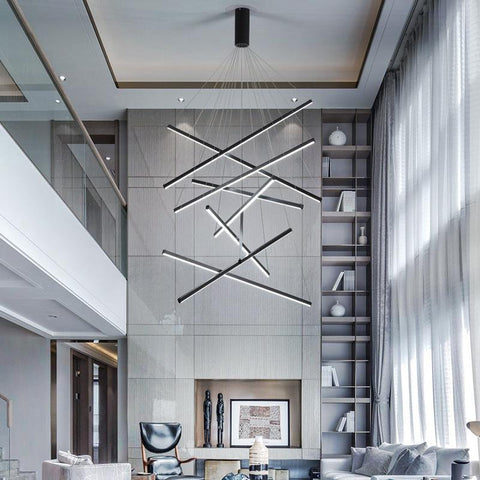 Minimalist Line Iron Chandelier Light-TI00325-Veeddydropshipping