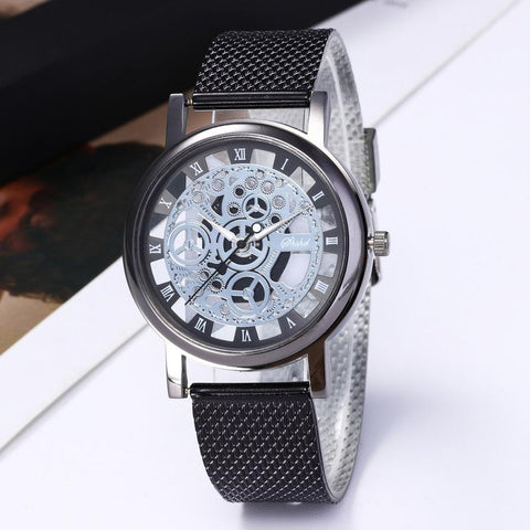 Luxury Stainless Steel Quartz Sport Plastic Band Dial Wristwatch-JW01131-Veeddydropshipping