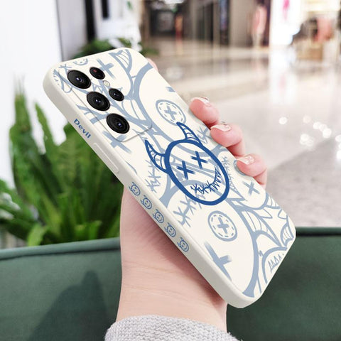 Funny Devil Phone Case For Samsung Galaxy S23 S22 S21 S20-PA00240-Veeddydropshipping