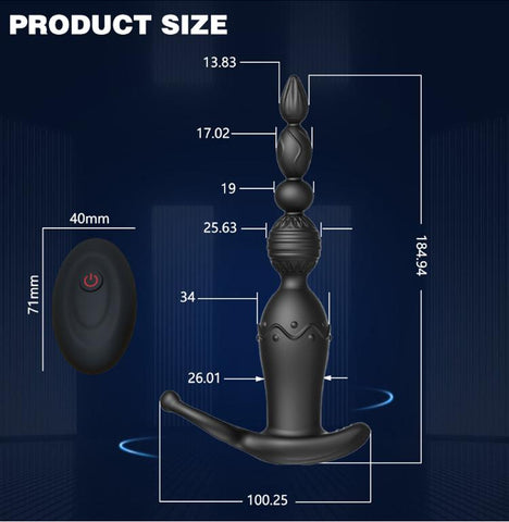 New silicone anal plug female back court pull bead stick male lock essence prostate -BH01183-Veeddydropshipping