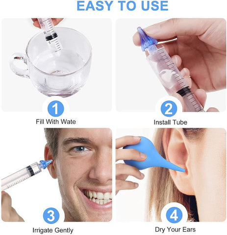 Ear Cleaner Washer Syringer Elbow Rubber Tube-BH00887-Veeddydropshipping