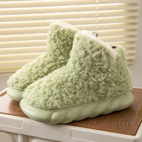 Warm Fur High Top 4CM Thick EVA Short Boots-BS01227-Veeddydropshipping