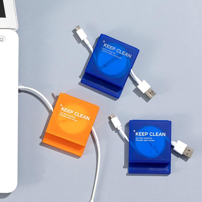 2pcs Headset Wire Charging Cable Storage Rotary Winder Mobile Phone Cable Portable Cell-PA00919-Veeddydropshipping