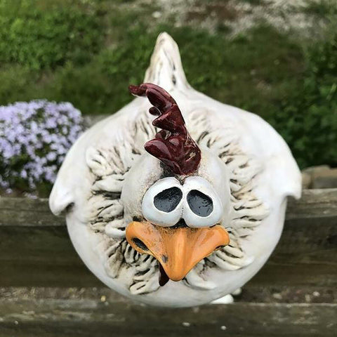Statues Chicken Fence Decor Garden Farm-HA00323-Veeddydropshipping